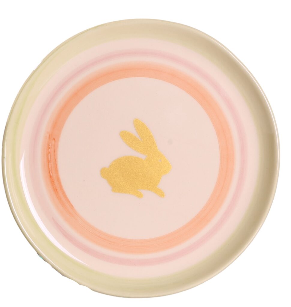 PRATO RED.LISO MN LARANJA VERDE DOURADO EASTER
