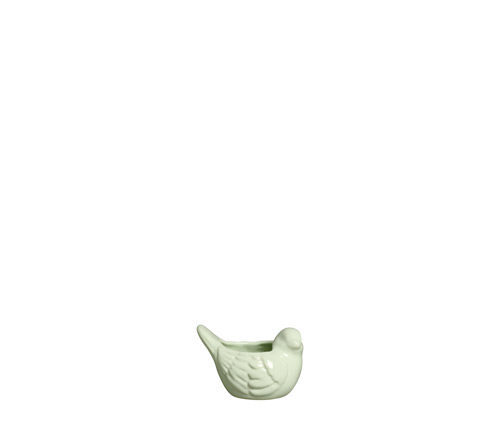 CACHEPOT PASSARO PQ ALGODÃO DOCE VERDE