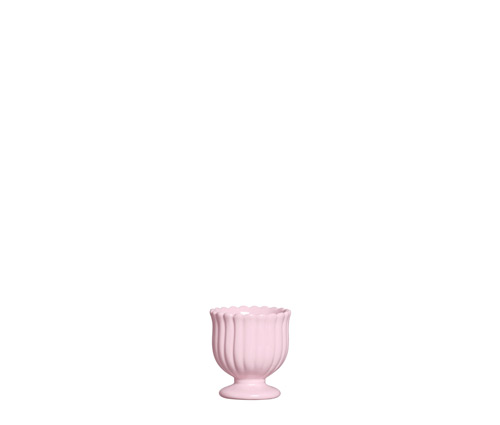 TAÇA RED. FRISOS PQ ALGODÃO DOCE ROSA