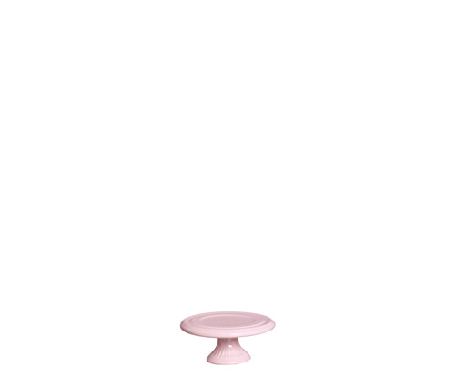 PRATO RED. PÉ PQ ALGODÃO DOCE ROSA