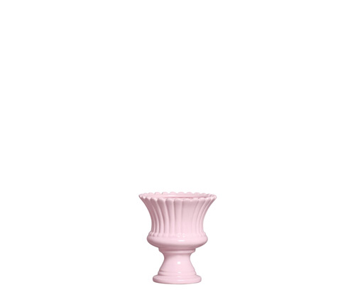 TAÇA RED. FRISOS PQ ALGODÃO DOCE ROSA