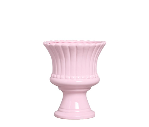 TAÇA RED. FRISOS GG ALGODÃO DOCE ROSA