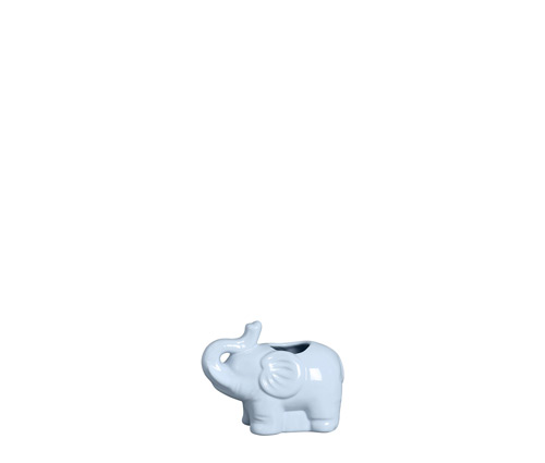 CACHEPOT ELEFANTE MD ALGODÃO DOCE AZUL