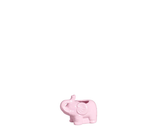CACHEPOT ELEFANTE MD ALGODÃO DOCE ROSA