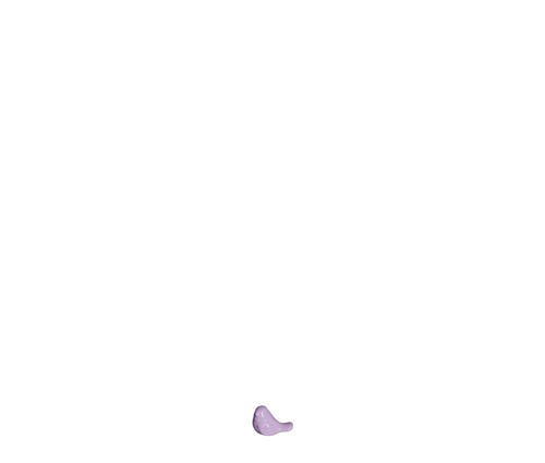 ADORNO PASSARO MICRO ALGODAO DOCE LILAS
